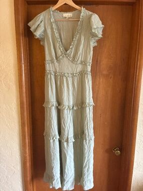 Mint Green Frilly Summer Dress